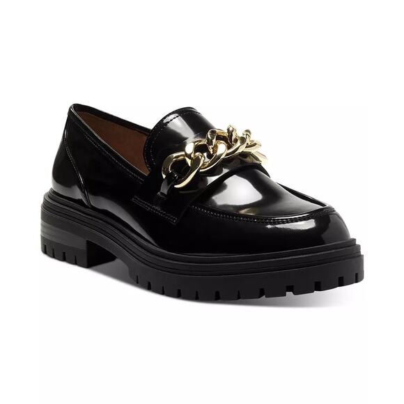 INC International Concepts Shoes - I.N.C. INTERNATIONAL CONCEPTS Brea Chain-Trim Lug Sole Loafers size 9.5 M